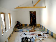 Stav klubovny Vlčat (únor 2004)